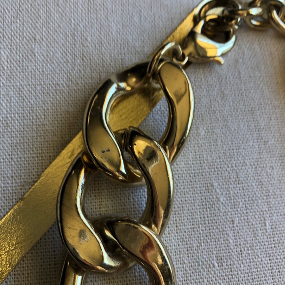 RueLaLa Oversized Gold Chain Necklace - Picture 3 of 5